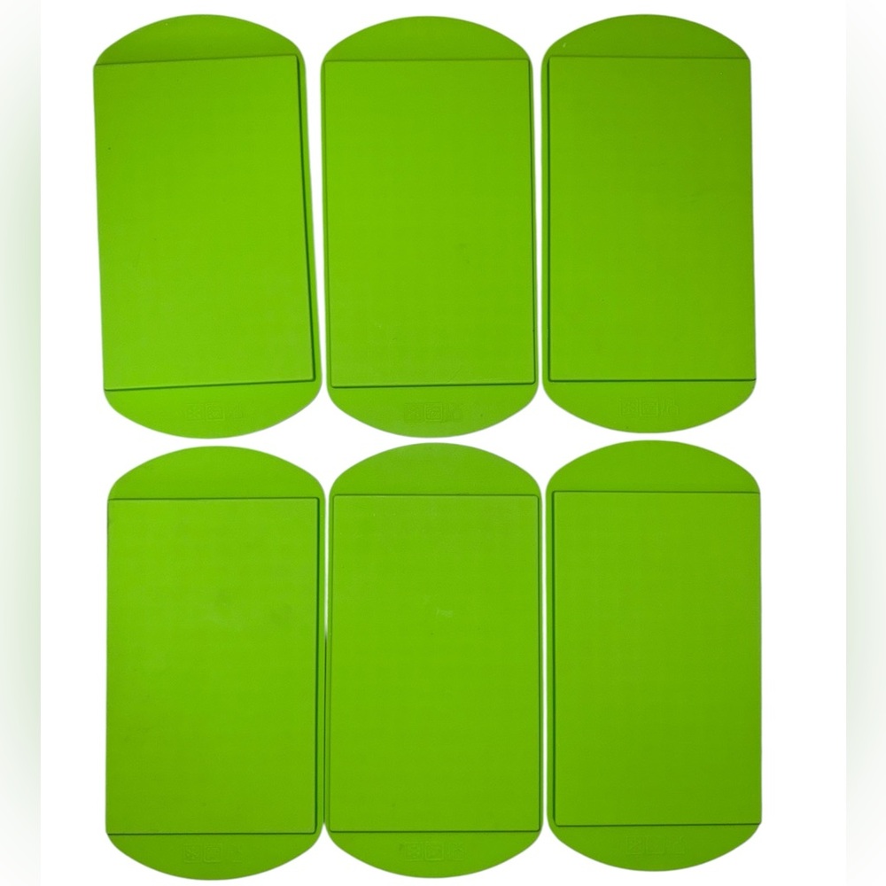 Green Silicone Mini Ice Cube Trays BPA Free Flexible Soft Storage Containers 6pc - Picture 6 of 9